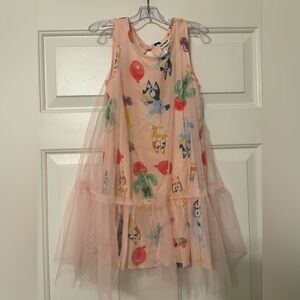 Colorful Bluey Print Dress